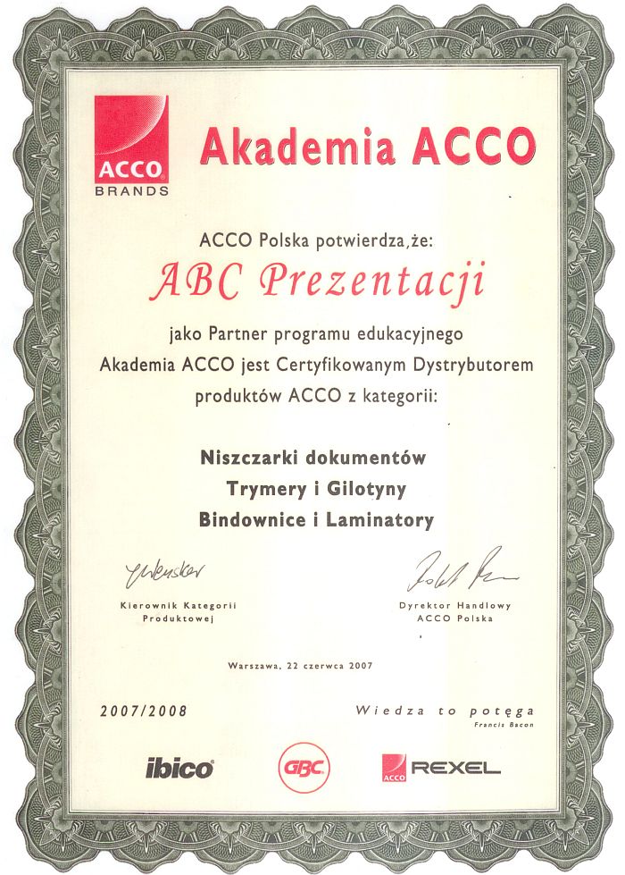 certyfikat dla abcprezentacji certyfikat dla abcprezentacji